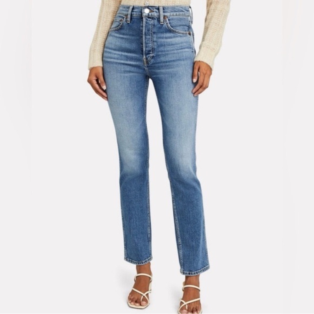 Re/Done 80’s Slim Straight denim size 24.